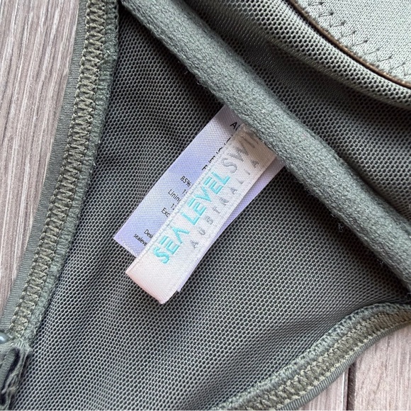 SEA LEVEL SWIM Essentials Mid Bikini Top Only - Picture 4 of 7